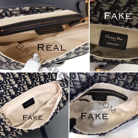 dior fake vs real|authentic dior saddle bag.